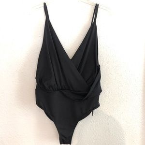 Top shop faux wrap strappy bodysuit- SEXY!